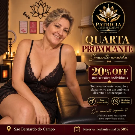 Patricia | Prazer e Conexão para Homens 45+ Massagista em