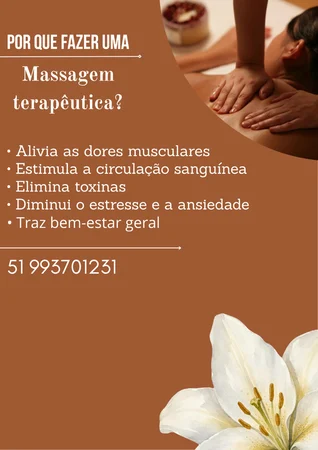 Massoterapia espaço de relaxamento para corpo e mente. Massagista