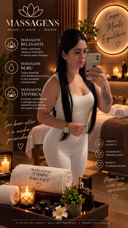 Serena maia massagista venha renovar as energias.