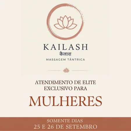 Kailash atendimento para Mulheres e 4Hands para Casais.